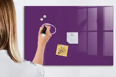 Tableau magnétique effaçable à sec couleur violette