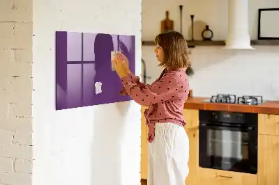 Tableau magnétique effaçable à sec couleur violette