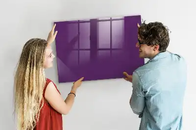 Tableau magnétique effaçable à sec couleur violette