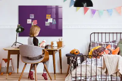 Tableau magnétique effaçable à sec couleur violette
