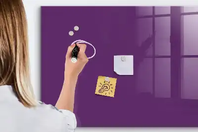 Tableau magnétique effaçable à sec couleur violette