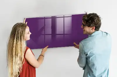 Tableau magnétique effaçable à sec couleur violette