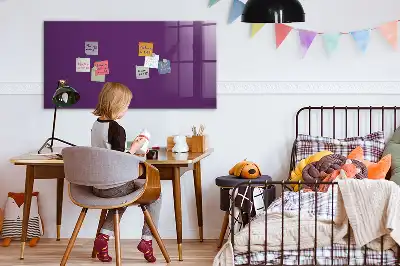 Tableau magnétique effaçable à sec couleur violette
