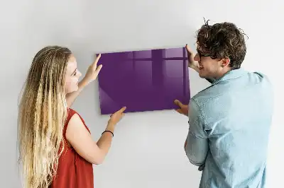 Tableau magnétique effaçable à sec couleur violette