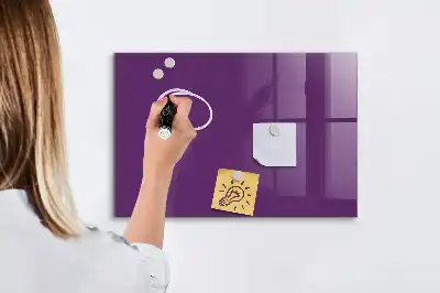Tableau magnétique effaçable à sec couleur violette