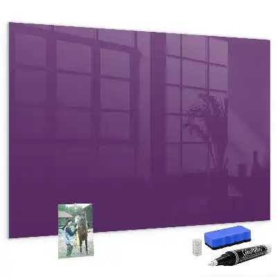Tableau magnétique effaçable à sec couleur violette