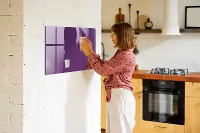 Tableau magnétique effaçable à sec couleur violette