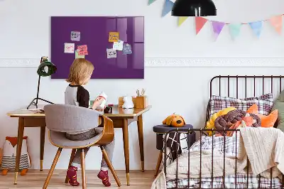 Tableau magnétique effaçable à sec couleur violette