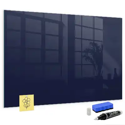 Tableau magnétique avec feutre en couleur bleu marine très foncé