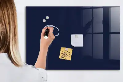 Tableau magnétique avec feutre en couleur bleu marine très foncé