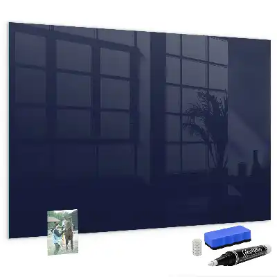 Tableau magnétique avec feutre en couleur bleu marine très foncé