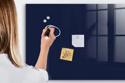 Tableau magnétique avec feutre en couleur bleu marine très foncé