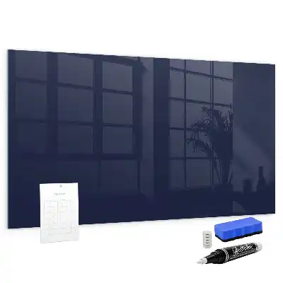 Tableau magnétique avec feutre en couleur bleu marine très foncé