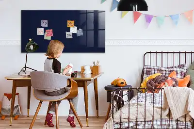 Tableau magnétique avec feutre en couleur bleu marine très foncé