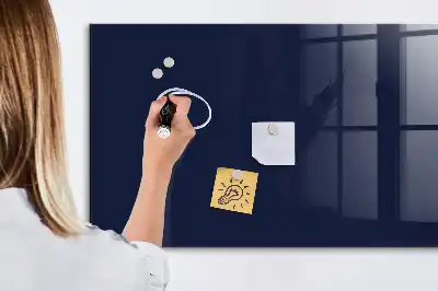 Tableau magnétique avec feutre en couleur bleu marine très foncé