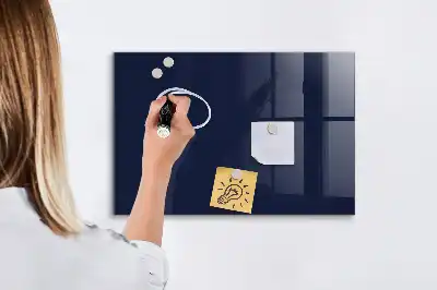 Tableau magnétique avec feutre en couleur bleu marine très foncé