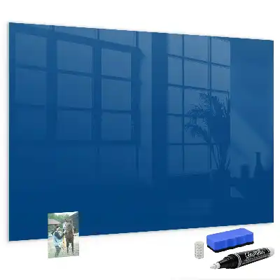 Tableau magnétique effaçable à sec couleur bleu marine