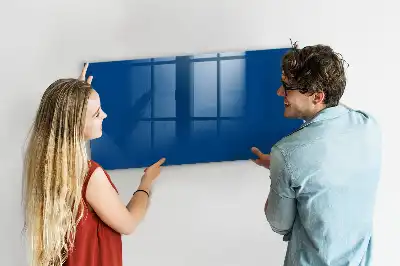 Tableau magnétique effaçable à sec couleur bleu marine