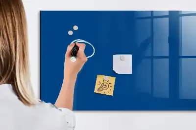 Tableau magnétique effaçable à sec couleur bleu marine