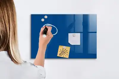 Tableau magnétique effaçable à sec couleur bleu marine
