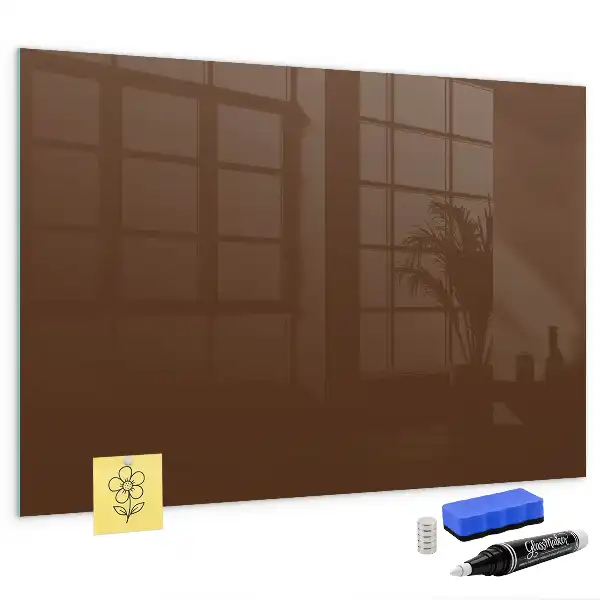 Tableau magnétique avec feutre couleur marron
