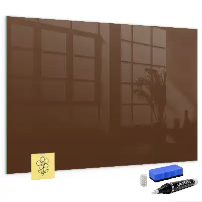 Tableau magnétique avec feutre couleur marron