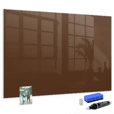 Tableau magnétique avec feutre couleur marron