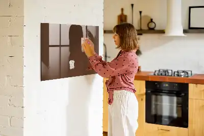 Tableau magnétique avec feutre couleur marron
