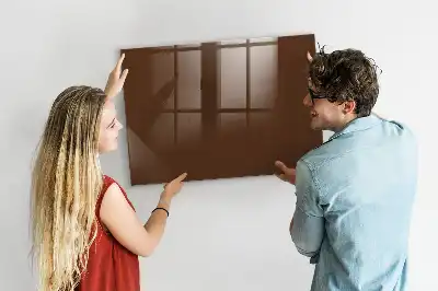 Tableau magnétique avec feutre couleur marron