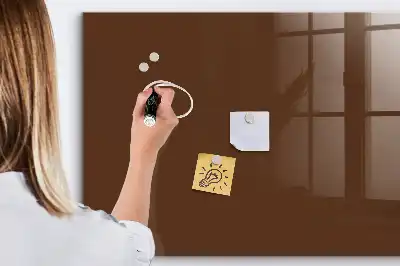 Tableau magnétique avec feutre couleur marron