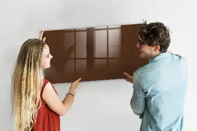Tableau magnétique avec feutre couleur marron