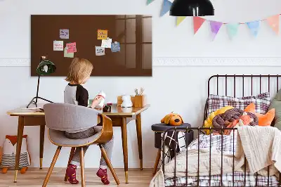 Tableau magnétique avec feutre couleur marron