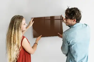 Tableau magnétique avec feutre couleur marron
