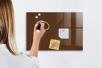 Tableau magnétique avec feutre couleur marron