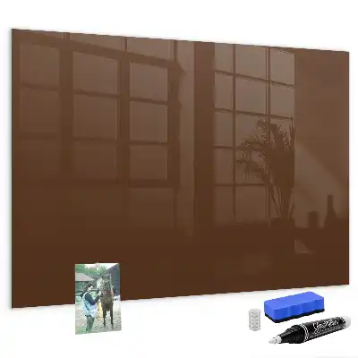 Tableau magnétique avec feutre couleur marron