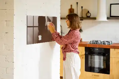 Tableau magnétique avec feutre couleur marron