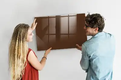 Tableau magnétique avec feutre couleur marron
