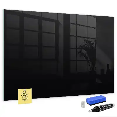Tableau magnétique effaçable à sec couleur noire