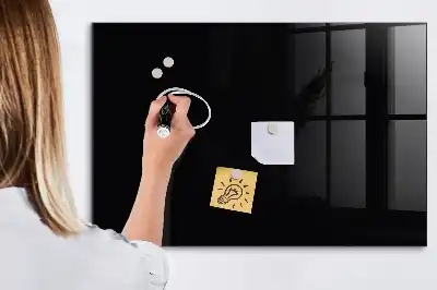 Tableau magnétique effaçable à sec couleur noire