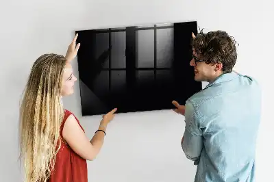 Tableau magnétique effaçable à sec couleur noire