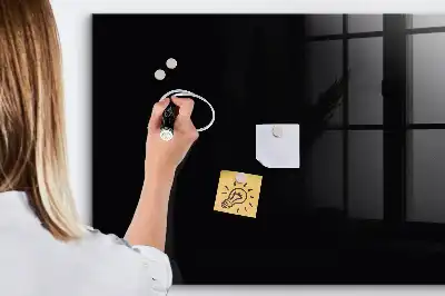 Tableau magnétique effaçable à sec couleur noire