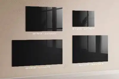 Tableau magnétique effaçable à sec couleur noire