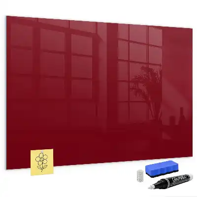 Tableau magnétique avec feutre de couleur bordeaux