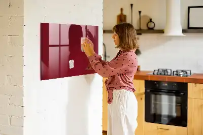 Tableau magnétique avec feutre de couleur bordeaux