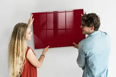 Tableau magnétique avec feutre de couleur bordeaux