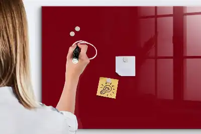 Tableau magnétique avec feutre de couleur bordeaux