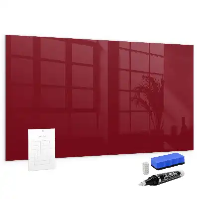 Tableau magnétique avec feutre de couleur bordeaux