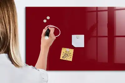 Tableau magnétique avec feutre de couleur bordeaux