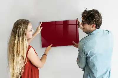 Tableau magnétique avec feutre de couleur bordeaux