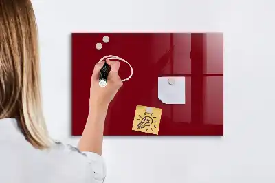 Tableau magnétique avec feutre de couleur bordeaux